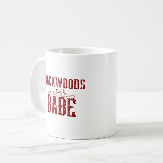 Mug Backwoods Babe Typographie (Devant gauche)