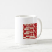 Mug Bacon bandes pour les amateurs de Bacon (Devant droit)