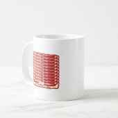 Mug Bacon bandes pour les amateurs de Bacon (Devant gauche)