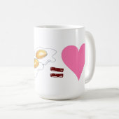 Mug BACON D'Association Alimentaire Classique + OEUFS (Devant droit)