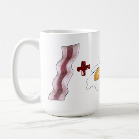 Mug BACON D'Association Alimentaire Classique + OEUFS (Gauche)
