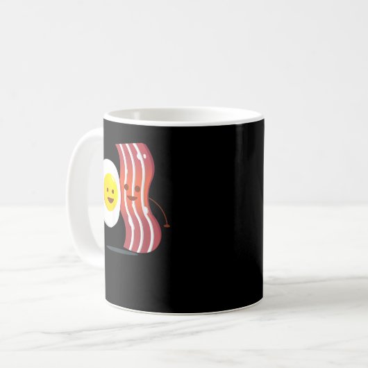 Mug Bacon Et Oeufs Best Breakfast Brunch Amis Tee (Devant gauche)