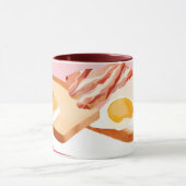 Mug Bacon et œufs et toast (Centre)