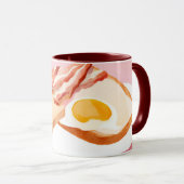 Mug Bacon et œufs et toast (Devant droit)