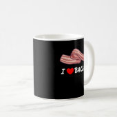 Mug BACON J'aime Bacon Funny Bacon Lover (Devant droit)