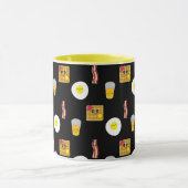 Mug Bacon, oeufs, gaufres et jus d'orange (Centre)