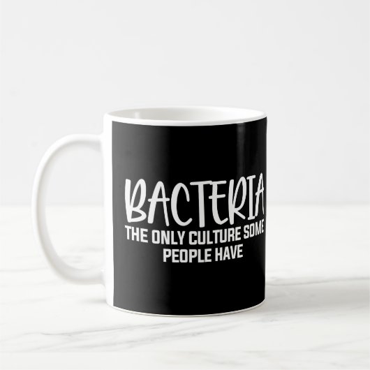 Mug Bactérie La Microbiologie Drôle Dire (Gauche)