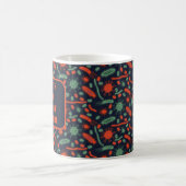 Mug Bactérie lumineuse Microorganisme vert rouge (Centre)