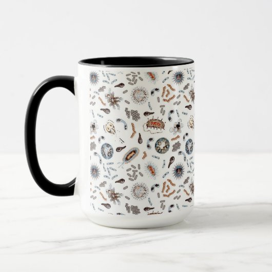Mug Bactéries et motif de virus (Gauche)