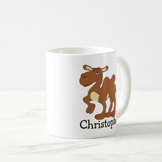 Mug Bactrian Camel Design Personalised (Devant droit)