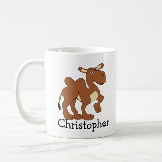 Mug Bactrian Camel Design Personalised (Gauche)