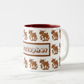 Mug Bactrian Camel Design Tweekleurige Koffiemok (Voorkant rechts)