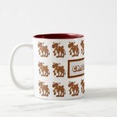 Mug Bactrian Camel Design Tweekleurige Koffiemok (Links)