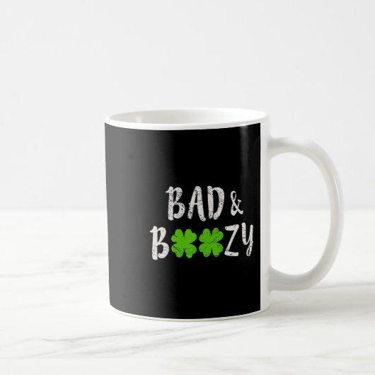 Mug Bad and Boozy Fun Saint Patrick Day Boire un cadea (Droite)