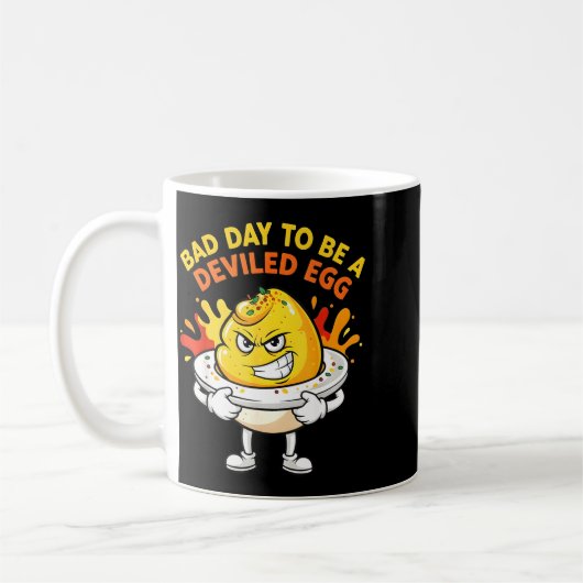 Mug Bad Day To Be A Deviled Egg Funny Thanksgiving Din (Gauche)