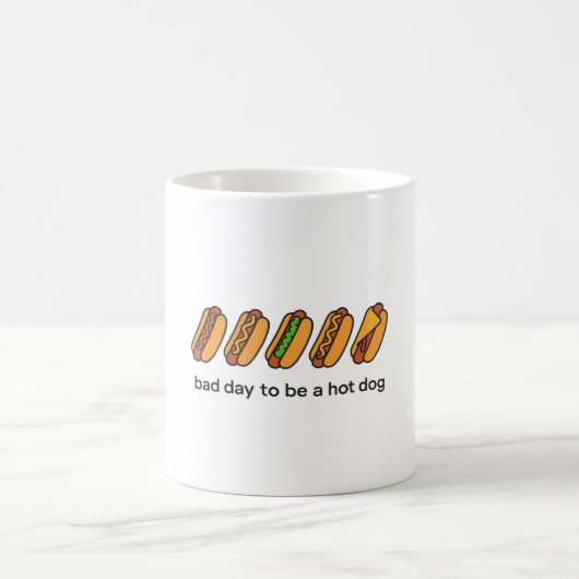 Mug Bad Day To Be A Hot Dog - Hot Amoureux des chiens  (Centre)