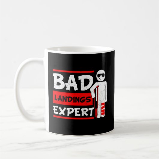 Mug Bad Landings Expert Broken Bones Foot Blessure R (Gauche)