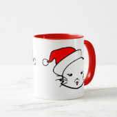 Mug Bad Mood Chat Édition de Noël (Devant droit)