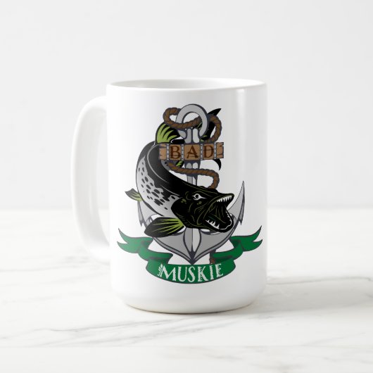 Mug Bad Muskie Encerclée autour du prix Ancre de batea (Devant gauche)
