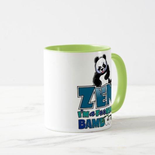 Mug Bad panda i'm a f**king bamboo (Devant droit)