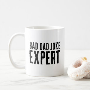 Mug Bad Papa Plaisanterie Expert TYPOGRAPHIE GRAVE