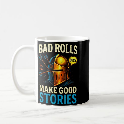 Mug Bad Rolls Make Good Stories - Rpg Gaming Fun  (Gauche)
