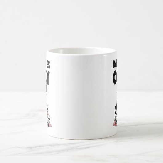 Mug "Bad Vibes Only" Drôle chat en colère (Centre)