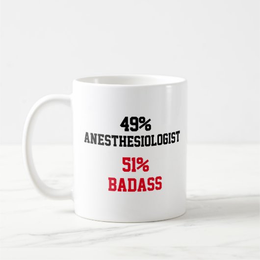 Mug Badass anesthésiste (Gauche)