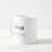 Mug Badass Besties Turquoise Blue (Devant gauche)