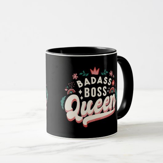Mug Badass Boss Queen (Devant droit)
