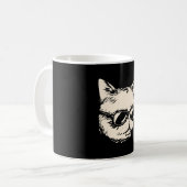 Mug Badass chat avec lunettes de soleil cattitude (Devant gauche)