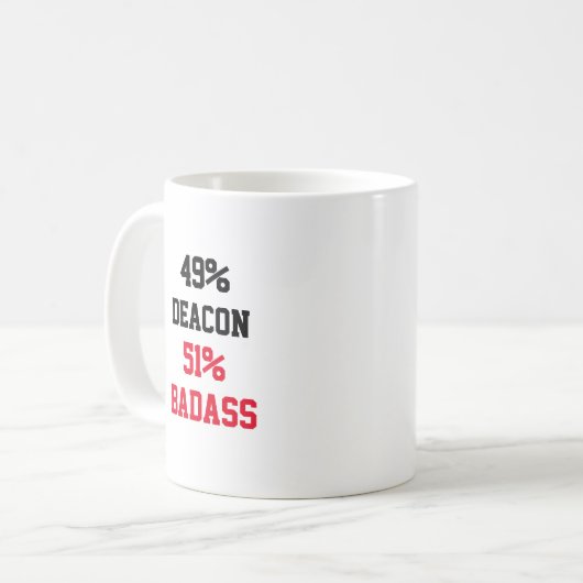 Mug Badass de diacre (Devant gauche)