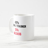 Mug Badass de formateur animal (Devant gauche)