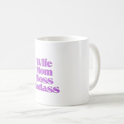 Mug Badass de la mère (Devant droit)
