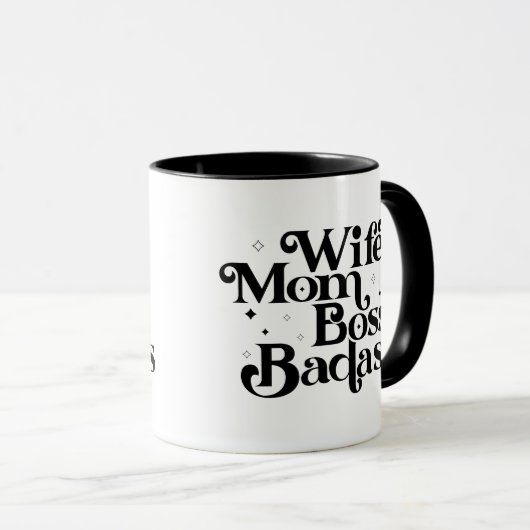 Mug Badass de la mère (Devant droit)