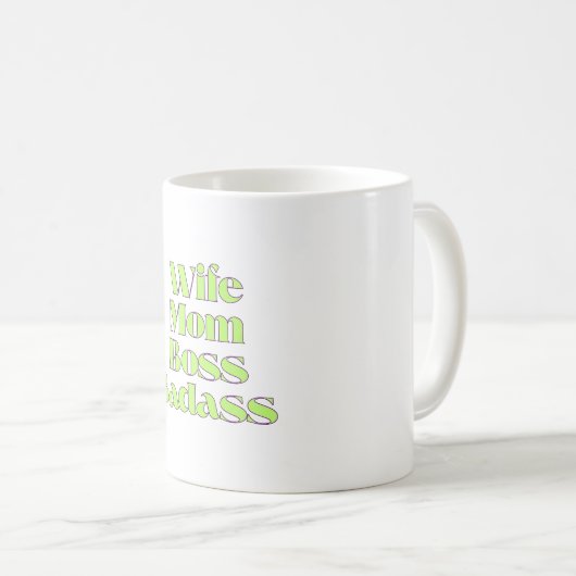 Mug Badass de la mère (Devant droit)