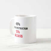Mug Badass de l'instructeur de conditionnement physiqu (Devant gauche)
