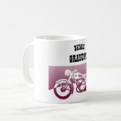 Mug BADASS GRANDPA - Grand-père motards Cadeau (Devant gauche)