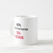 Mug Badass instructeur de natation (Devant gauche)