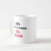 Mug Badass ouvrier d'entrepôt (Devant gauche)
