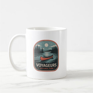Mug Badge de canoë du parc national de Voyageurs