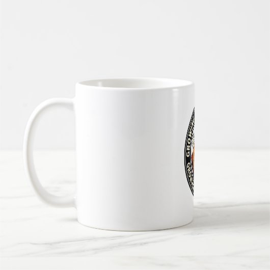 Mug Badge de citrouille de vampire faisant pousser mes (Gauche)