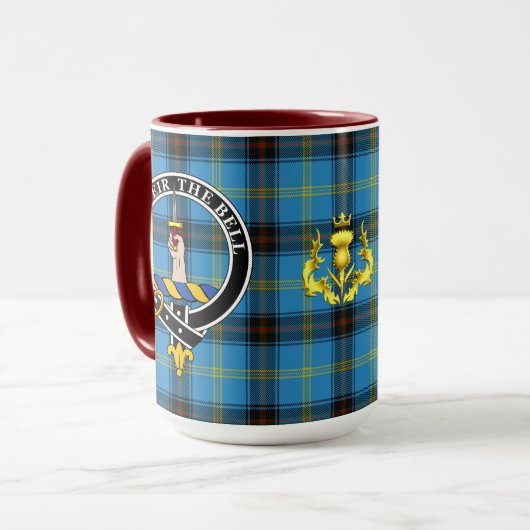 Mug Badge de clan Bell & Tartan (Devant gauche)