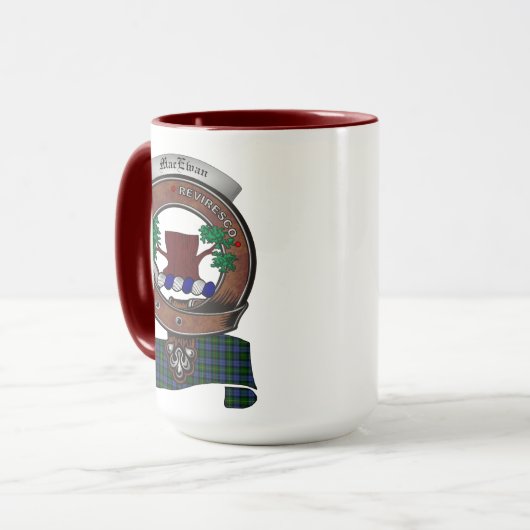 Mug Badge de clan Combo15oz MacEwan/MacEwen (Devant gauche)