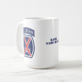 Mug Badge de la 10e Division des montagnes (Devant gauche)