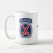 Mug Badge de la 10e Division des montagnes (Gauche)