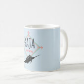 Mug Badge de pêche Baja (Devant droit)