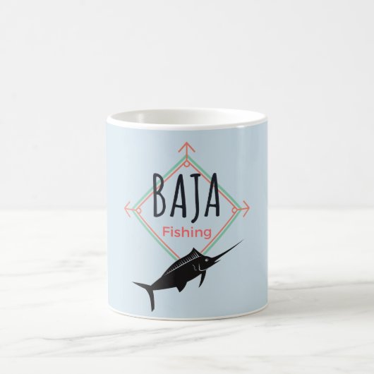 Mug Badge de pêche Baja (Centre)