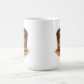 Mug Badge de pompier mignon personnalisé (Centre)