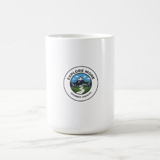 Mug Badge de randonnée Lever de soleil montagneux